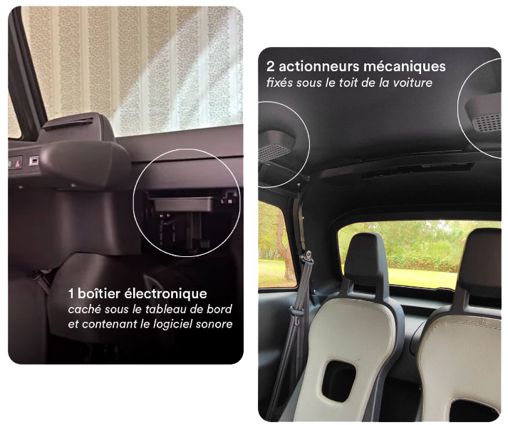 SOUND 6TEM système son pour voiture sans permis Citroen ami, fiat topolino, opel rocks-e